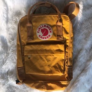 fjallraven kanken yellow mini backpack